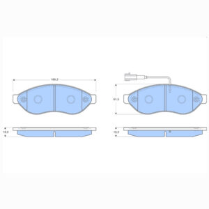 Δισκόφρενα ZTEC+ για Citroen,Fiat ,Peugeot