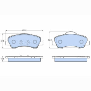 Δισκόφρενα ZTEC+ για Citroen,Peugeot