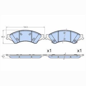 Δισκόφρενα  ZTEC+ για Ford