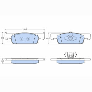Δισκόφρενα  ZTEC+ για Dacia,Renault,Smart