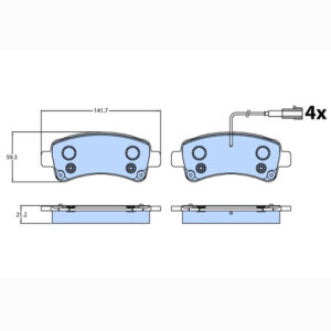 Δισκόφρενα ZTEC+ για Citroen,Fiat,Opel,Peugeot